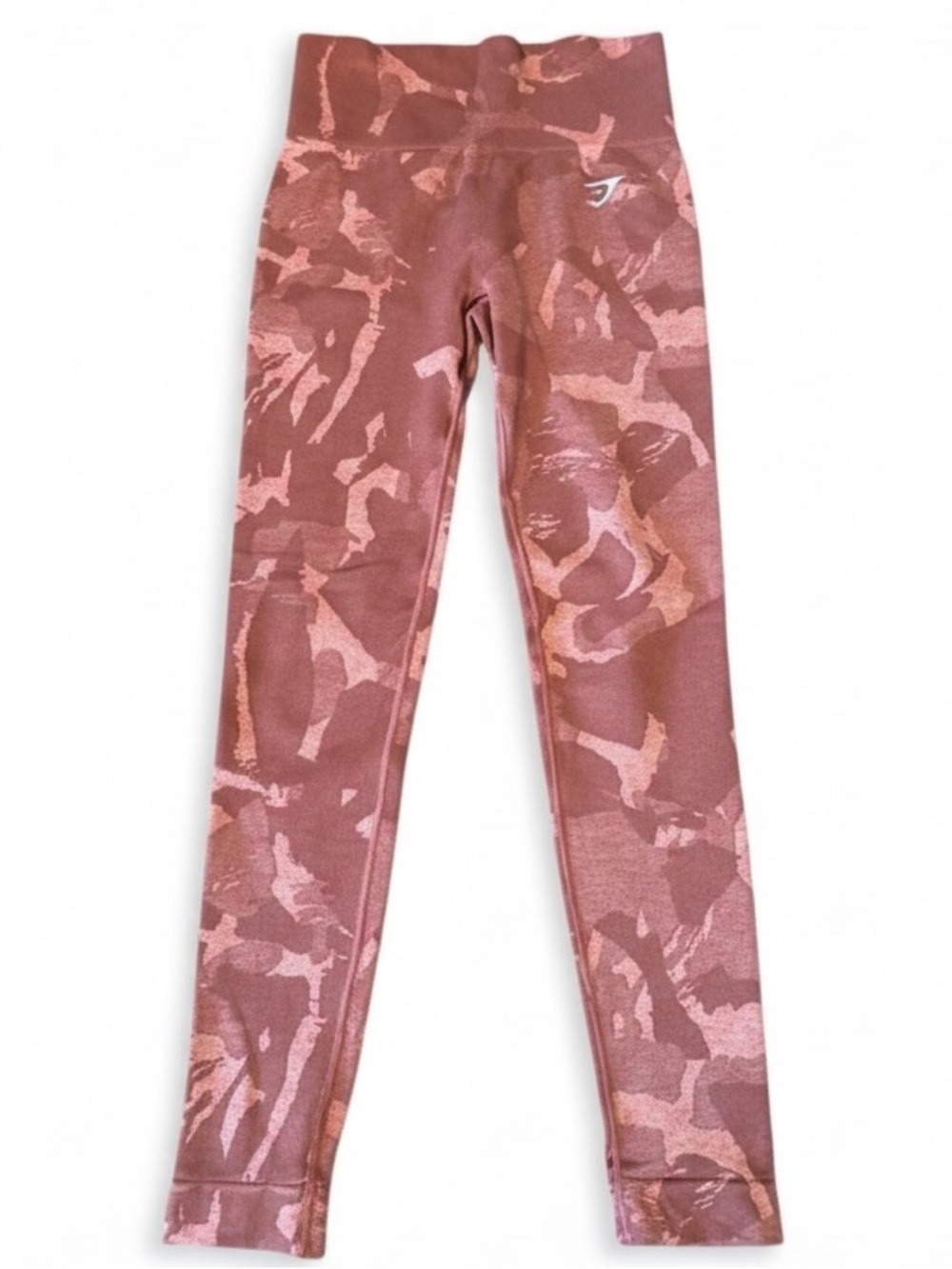 Gymshark Adapt Camo Seamless Leggings Savanna Cherry Brown Size XS EUC